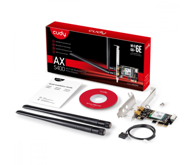 Cudy WE3000 (5400Mb/s a/b/g/n/ac/ax) BT 5.2 - 1110347 - zdjęcie 5